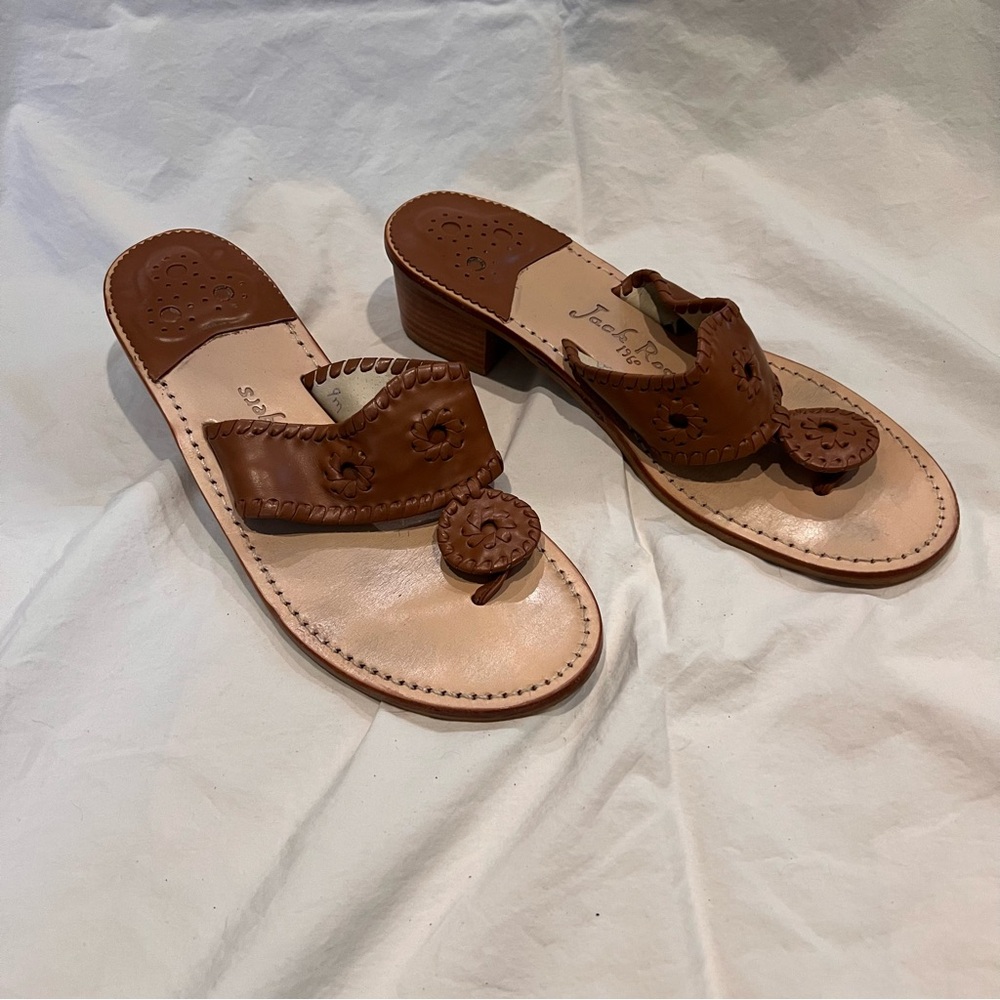 Jack Rogers Heeled Brown Sandals